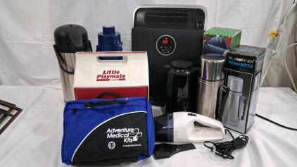 Lasko Ceramic Tower Heater, 1500W Digital Controls, Black (Used Condition) Stainless steel thermos' an much more.