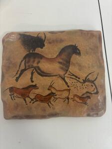 Bradford Exchange Galloping Mare Dawn of Man Limited Edition Plaque, COA #0132, Cave Art Design