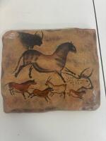 Bradford Exchange Galloping Mare Dawn of Man Limited Edition Plaque, COA #0132, Cave Art Design