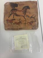 Bradford Exchange Galloping Mare Dawn of Man Limited Edition Plaque, COA #0132, Cave Art Design - 2