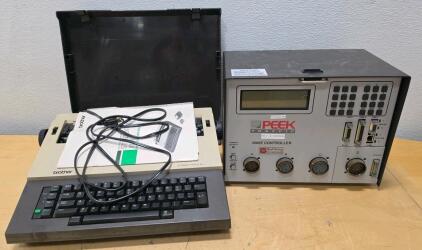 Peek Traffic 3000E Signal Controller & Brother CE-25 Typewriter w/ Accessories SN#541313304