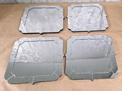 (4) 13" X 13" Decorative Mirrors