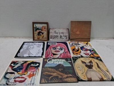 Grateful Dead "Wake of the Flood" Print, "Ohhh Jerry" & "Ohhh Bobby" Pop-Art Paintings, "Dear Jerry" Sketch, and More &ndash; Mixed Art Lot