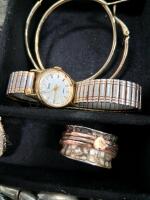 Assorted Costume Jewelry Collection&mdash;Liz Claiborne, Bijoux, Grateful Dead Pins, Display Box, 40+ Pieces - 4