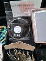Assorted Costume Jewelry Collection&mdash;Liz Claiborne, Bijoux, Grateful Dead Pins, Display Box, 40+ Pieces - 7