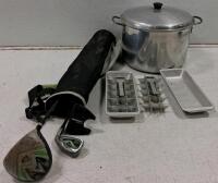 Mixed Golf Club Set: Callaway Driver, Crossfire Putter, Ringo Iron, Basic Carry Bag, Fair Condition