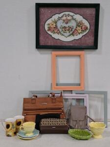 Stone & Co Tote, Modella Clutch Set, Grey Crossbody, Black Wallet, 4-Piece Neutral Handbag Lot