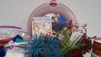Large Mixed Craft Supply Lot &ndash; Ribbon Spools,y Floral Picks, Organizers, Bead Guide - 3