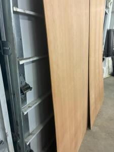 Commercial Interior Wood Veneer Panel, 96" x 48" x 1.75", Light Natural Finish