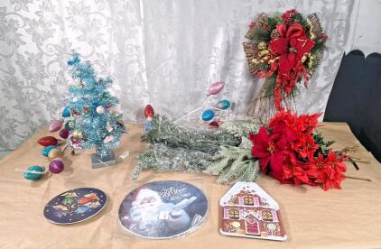 Lot Of Assorted Christmas Decor