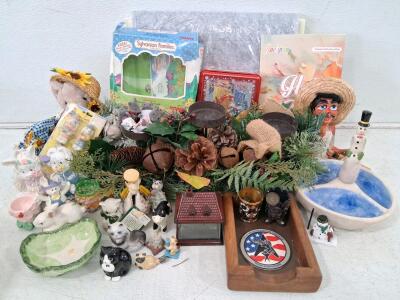 Vintage Tomy Sylvanian Families Thistlethorn, Enesco, Mexican Folk Art Lot &ndash; 25+ Collectibles