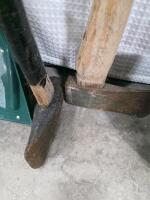 Assorted Garden Tools Lot: Shovels, Rakes, Hoe, Pitchfork, Broom, Snow Shovel - 3
