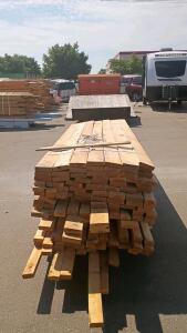 Bunk Of Mixed 2x4, 2x6, 2x8 Untreated Dimensional Lumber, (8'- 10' Lengths)
