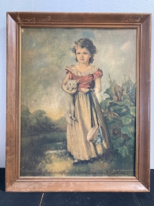 Vintage Painting of Child