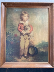 Vintage Painting of Small Boy