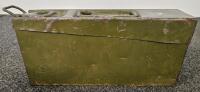 WWII German MG34/MG42 Patronenkasten 41 Ammunition Box With Linked Belts, Steel, Olive Drab