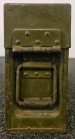 WWII German MG34/MG42 Patronenkasten 41 Ammunition Box With Linked Belts, Steel, Olive Drab - 3