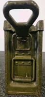 WWII German MG34/MG42 Patronenkasten 41 Ammunition Box With Linked Belts, Steel, Olive Drab - 4