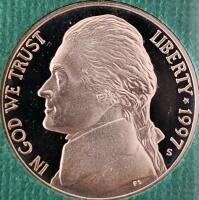 1997 S U.S. Mint Proof Set &ndash; Lincoln Cent, Jefferson Nickel, Roosevelt Dime, Washington Quarter, Kennedy Half - 9