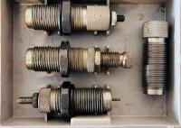 Lyman .243 Winchester 2-Die Set, Full-Length Sizing And Bullet Seating Dies, Item No: 7452283, RCBS 3-Die Carbide Set .44 Magnum/.44 Special, Model 18612, Original Case, No Shell Holder., RCBS 3-Die Set For .44 Mag Reloading &ndash; Sizer, Expander, Seater/Crim - 7