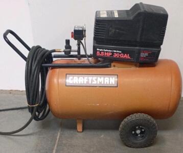 Craftsman 5.5 HP 30-Gallon Oil-Free Air Compressor, 150 PSI, 6.2 SCFM At 90 PSI