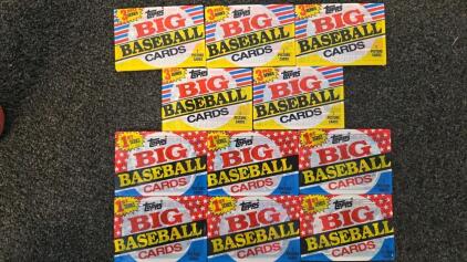 1988 & 1989 Topps Big Baseball Cards Wax Packs &ndash; Unopened, Series 1 & 3, Includes Notable Players