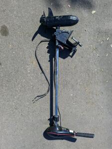 Electric Trolling Motor, 55 lbs Thrust, 12V, 36" Shaft, Hand Control, Transom Mount( unable to test)