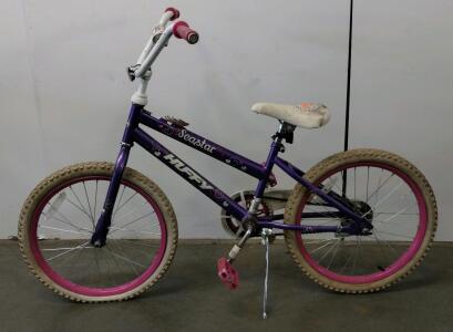Huffy Seastar 20" Girls' Bike, Single Speed, Coaster Brake, Purple/White/Pink