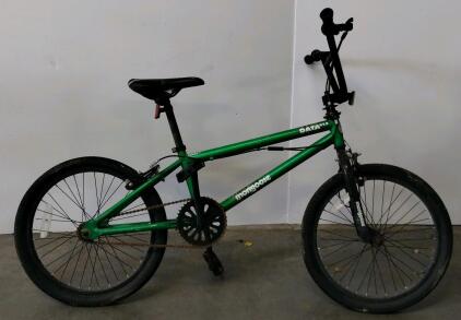 Mongoose Data XL 2 BMX Bike, 20" Wheels, Single Speed, Green/Black