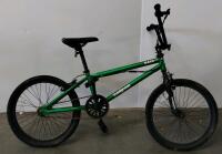 Mongoose Data XL 2 BMX Bike, 20" Wheels, Single Speed, Green/Black