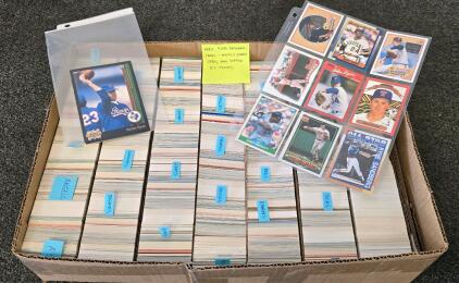 Large Lot of Approx. 4,000 Early 1990s Baseball Cards &ndash; Upper Deck, Topps, Donruss, Score, Stars by Team