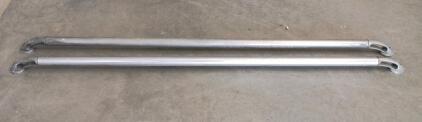 Aluminum Bed Rails Universal Fit, 72 Inch, Silver, Pair, Bolt-Mount