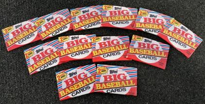 1988 Topps Big Baseball Cards 2nd Series Wax Packs, 7 Cards Each, Sealed, 12 Packs