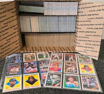 1988 Topps, Fleer, Donruss, Score Baseball Cards Lot ~1,800 Cards w/ Stars Hall of Famers