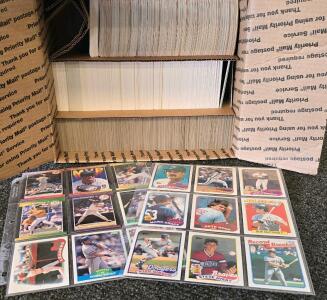 1989 Upper Deck, Topps, Donruss, Fleer, Score Baseball Card Lot &ndash; Approx. 1,700 Cards Featuring Stars