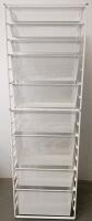Modular White Metal Mesh Drawer Storage Units &ndash; Various Sizes & Configurations - 3