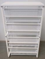Modular White Metal Mesh Drawer Storage Units &ndash; Various Sizes & Configurations - 5