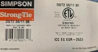 Simpson Strong-Tie DGT2.56/11.88 Top Flange Fire Wall Hanger, 2.56"x11.88", Box Of 8, ESR-2523 - 5