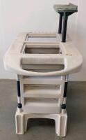 Greenhouse Potting Utility Cart, HDPE, 400 lb Capacity, 2 Shelves, Tool Rack, 8" Wheels - 2