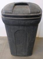 (7)Assorted 32-Gallon Trash Cans: Steel, Plastic, and Fiber Barrels with Lids - 3
