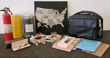 Kidde Fire Extinguisher 2001, Map Art, Laptop Bag, Manicure Kit, And More