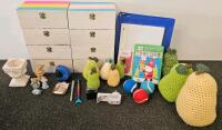 Large Arts & Crafts - Paints, Brushes, Yarn, Crochet Fruits, Cards, Office Supplies, 20 lbs - 4