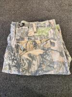 Cabela's & Mossy Oak Camouflage Hunting Clothing Lot, Pants, Jackets, Vests, Bag, Size 32 M/L (Shelf G) - 5