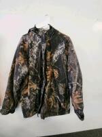 Cabela's & Mossy Oak Camouflage Hunting Clothing Lot, Pants, Jackets, Vests, Bag, Size 32 M/L (Shelf G) - 12