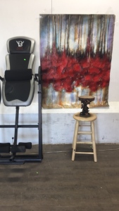 Stool-Body Vision Work Out Machine- Painting- Decoration
