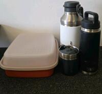 Assorted Kitchenware Lot &ndash; Yeti & Stanley Tumblers, Stock Pots, Organizers, Casserole Dishes - 4
