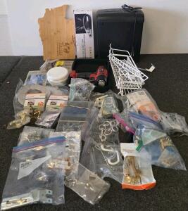 Mixed Lot: Cordless Heat Gun, Paper Shredder, Wireless Car Vacuum, Hardware Organizers, Shelves