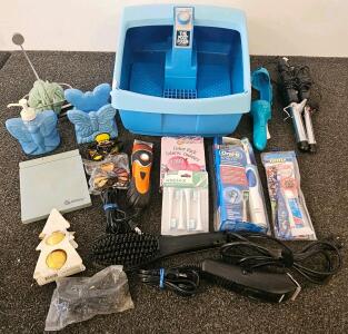 Large Personal Care & Grooming Lot &ndash; Clairol Foot Spa, Oral-B, Conair Clippers, Hair Tools (all electronics tested and work)