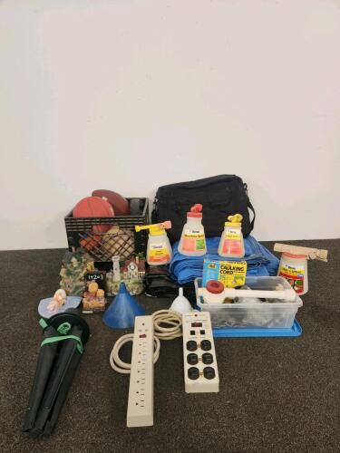 Tarps, Ortho Hose-End Garden Sprayer Lot &mdash; Lawn, Weed Killer, Dial N Spray, Spray-Ette 4, Adjustable, Power Strips (tested), & Sports equipment Lot