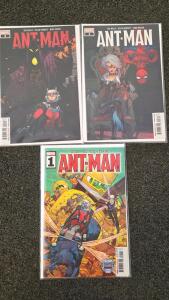 Marvel Ant-Man Comics #1-3 2020 Zeb Wells Dylan Burnett, Bonus Digital Editions, Bagged/Boarded